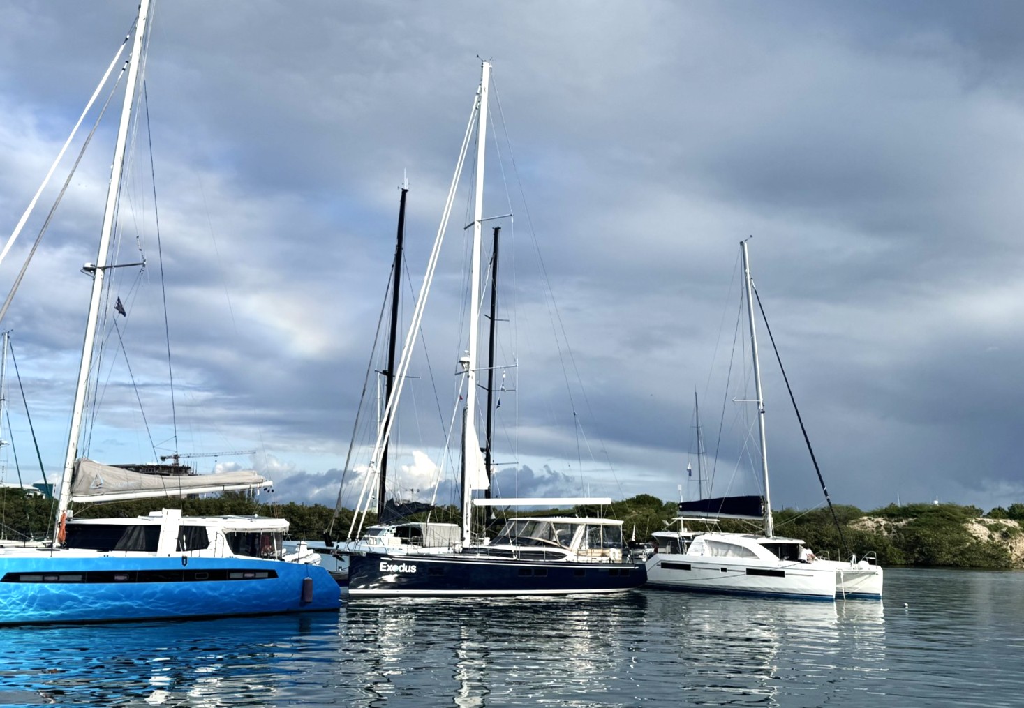 Exodus nestled into a dock space